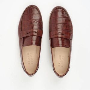 Jamie Haller Brown Croc Penny Loafer size 38